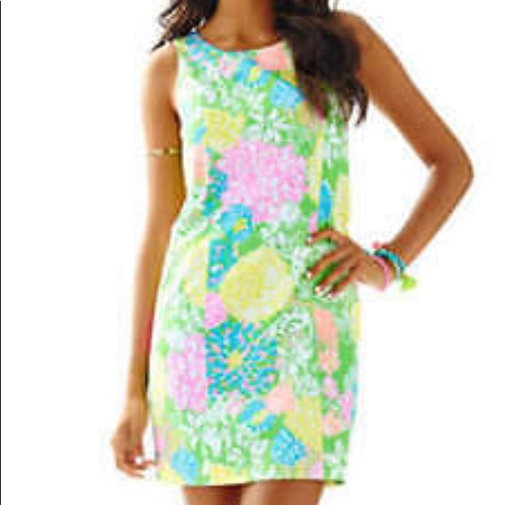 Lilly Pulitzer "Cathy" shift in "Hibiscus Stroll"